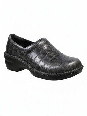 B.ø.C | BORN CONCEPTS PEGGY GENUINE PATENT LEATHER CROC EMBOSSED SLIP-IN CLOGS